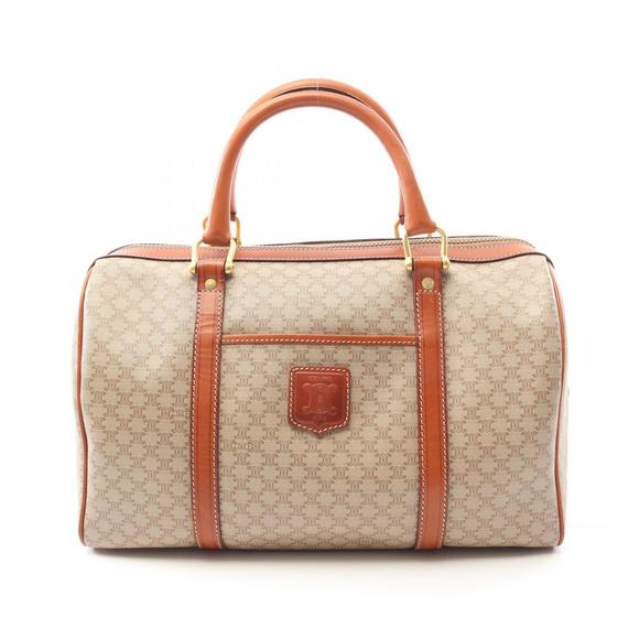 Celine Leather Boston Bag brown Macadam beige - Picture 1 of 8